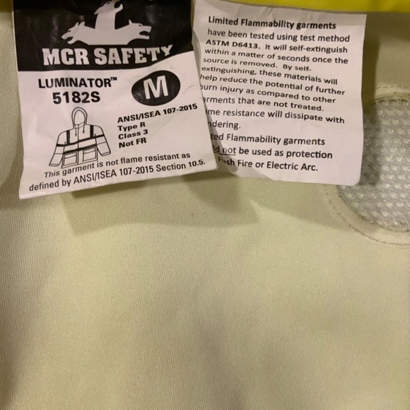 Delta Airlines MCR 5182S Ruminator Hi Vis Reflective Rain Jacket size M - Picture 4 of 12